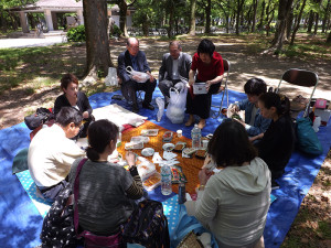 野外礼拝（大阪城公園）